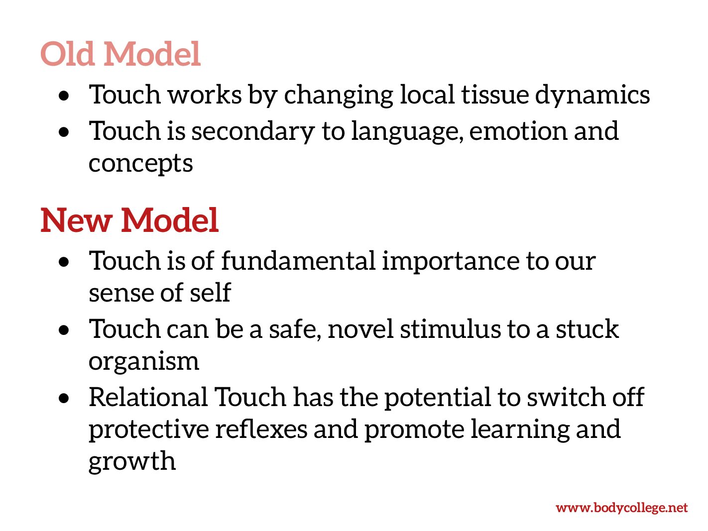 Touch and Trauma: Slides from Embodiment Conference 2020-05-30